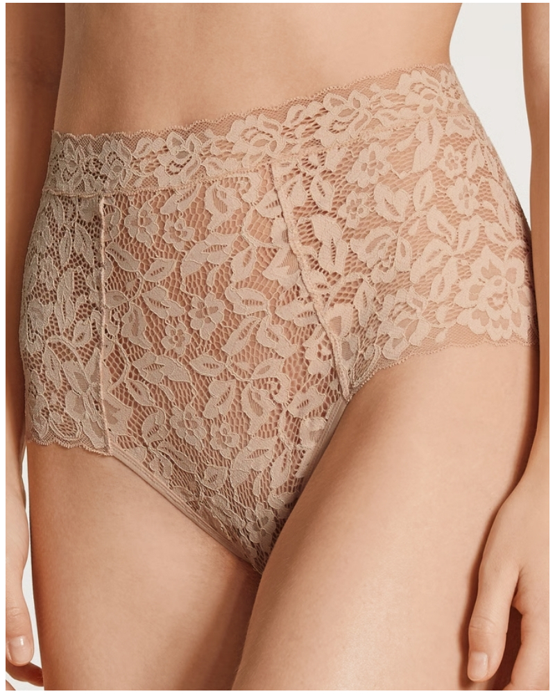 Braguitas de talle alto Calida Natural Comfort Lace (Rose Teint)