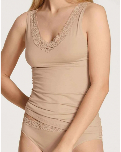 Tank tops Calida Natural Comfort Lace (Rose Teint)