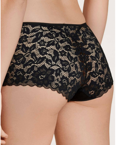 Braguitas de talle alto Calida Natural Comfort Lace (Negro)