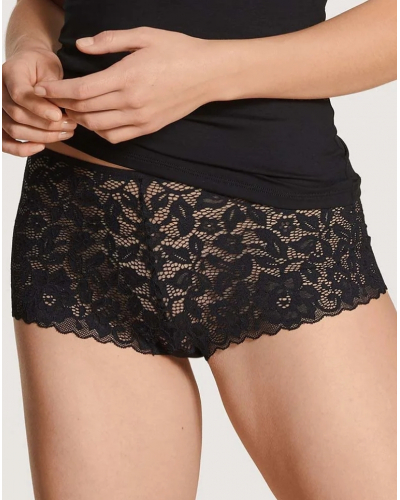 Braguitas de talle alto Calida Natural Comfort Lace (Negro)