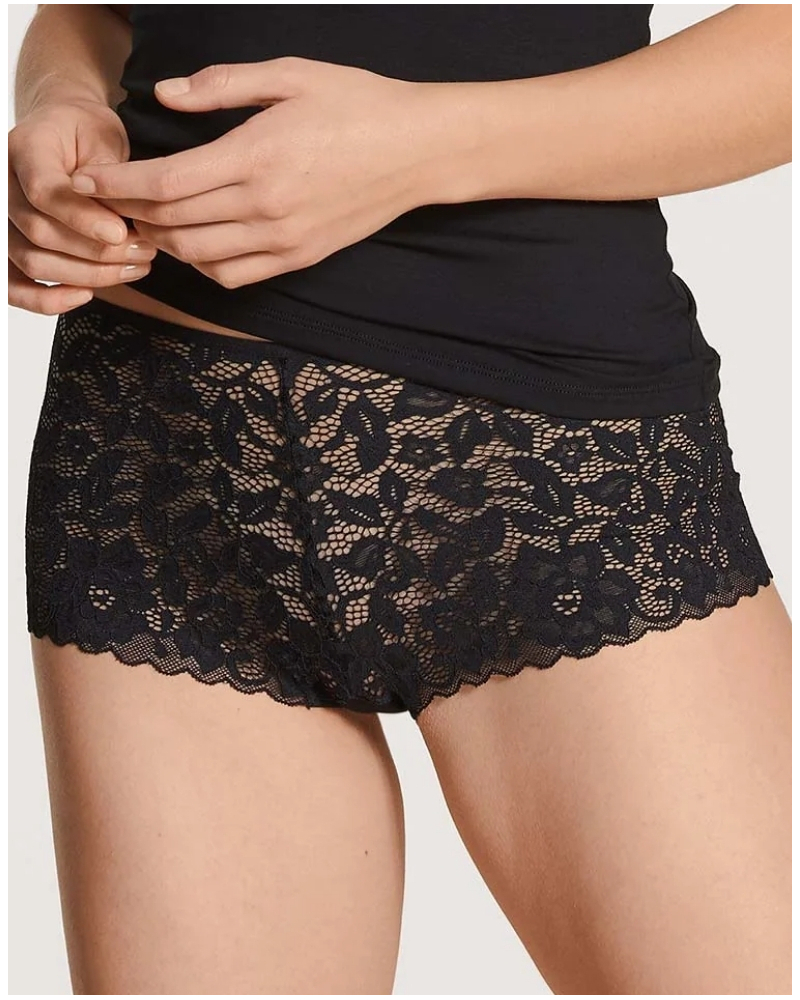 Panty taille haute Calida Natural Comfort Lace (Noir)