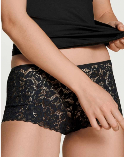 Panty taille haute Calida Natural Comfort Lace (Noir)