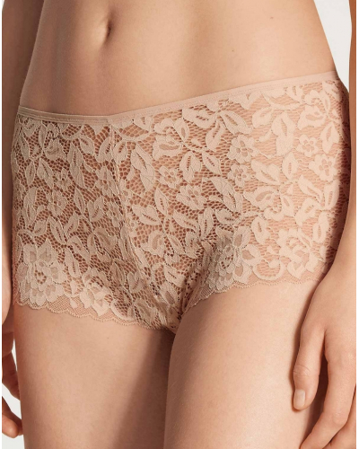 High-waist panties Calida Natural Comfort Lace (Rose Teint)