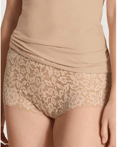 Braguitas de talle alto Calida Natural Comfort Lace (Rose Teint)