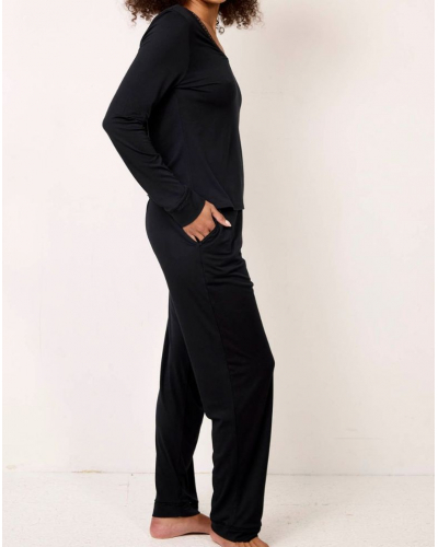 Top manches longues Maison Lejaby Softness (Noir)