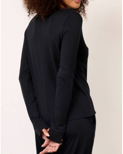 Top de manga larga Maison Lejaby Softness (Negro)
