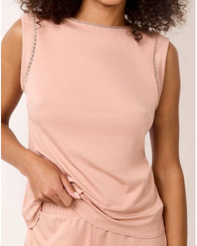 Top mangas cortas en Tencel Maison Lejaby Softness (Aurore)