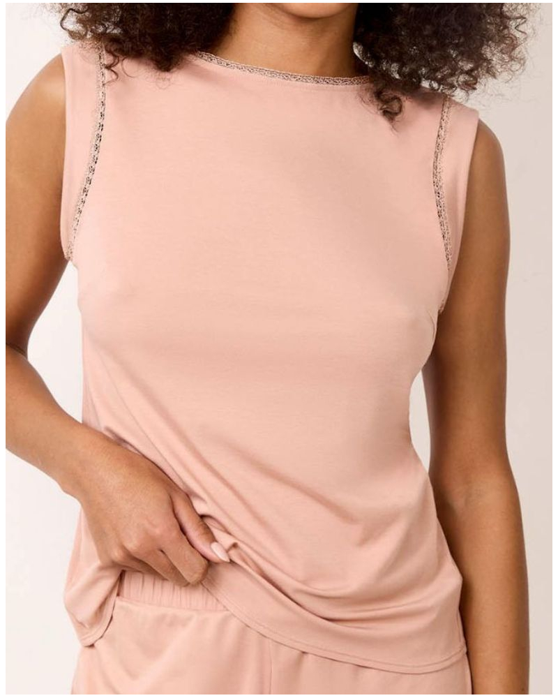 Top manches courtes en Tencel Maison Lejaby Softness (Aurore)