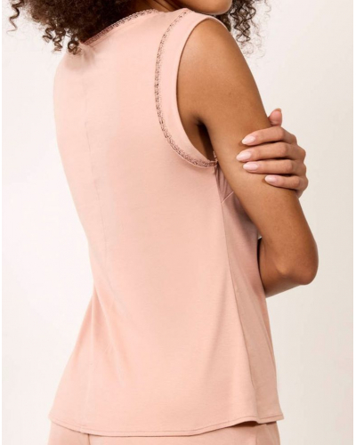 Top mangas cortas en Tencel Maison Lejaby Softness (Aurore)