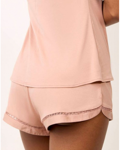 Pantalones cortos en Tencel Maison Lejaby Softness (Aurore)