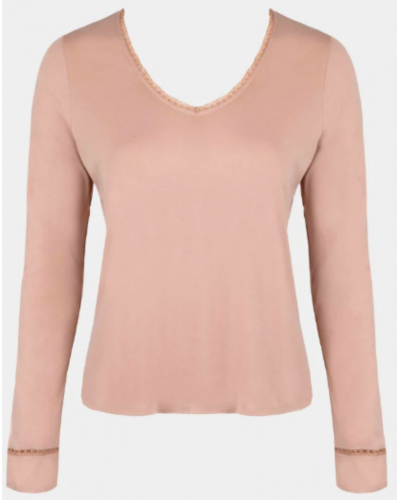 Top manches longues en Tencel Maison Lejaby Softness (Aurore)