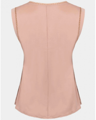 Top mangas cortas en Tencel Maison Lejaby Softness (Aurore)