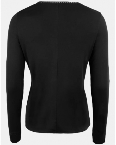 Top de manga larga Maison Lejaby Softness (Negro)