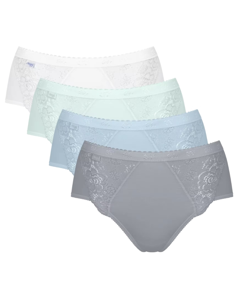 Pack of 4 midi briefs Sloggi Chic (Blue Light Combination)
