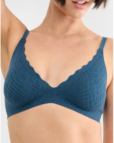 Wireless push-up bra Sloggi Zero Feel Bliss (Smoky Blue)