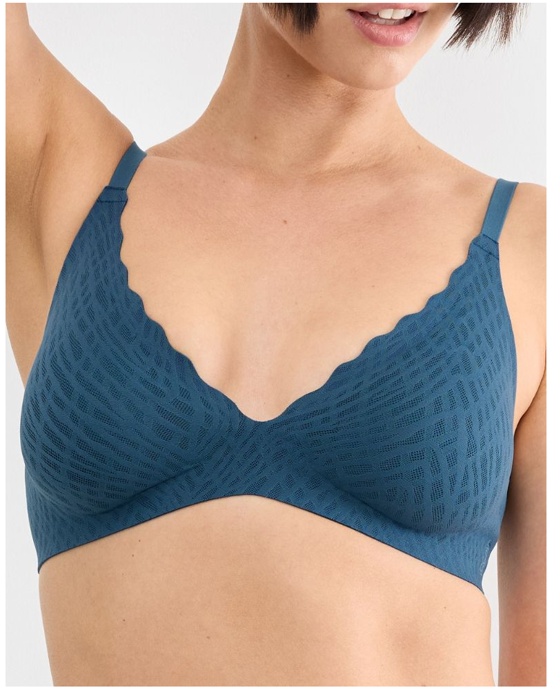Sujetador sin aros push-up Sloggi Zero Feel Bliss (Smoky Blue)