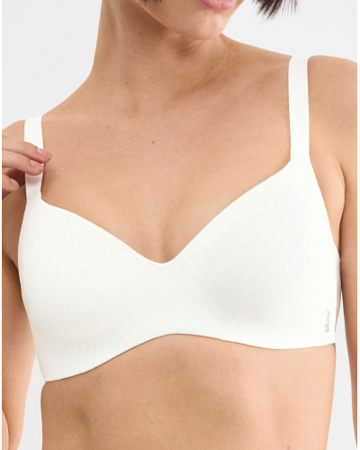 Push-up wireless bralette Sloggi Zero Feel Bliss (Silk White)