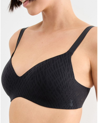 Sostén push-up sin aros Sloggi Zero Feel Bliss (Negro)
