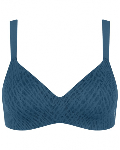 Push-up wireless bralette Sloggi Zero Feel Bliss (Smoky Blue)
