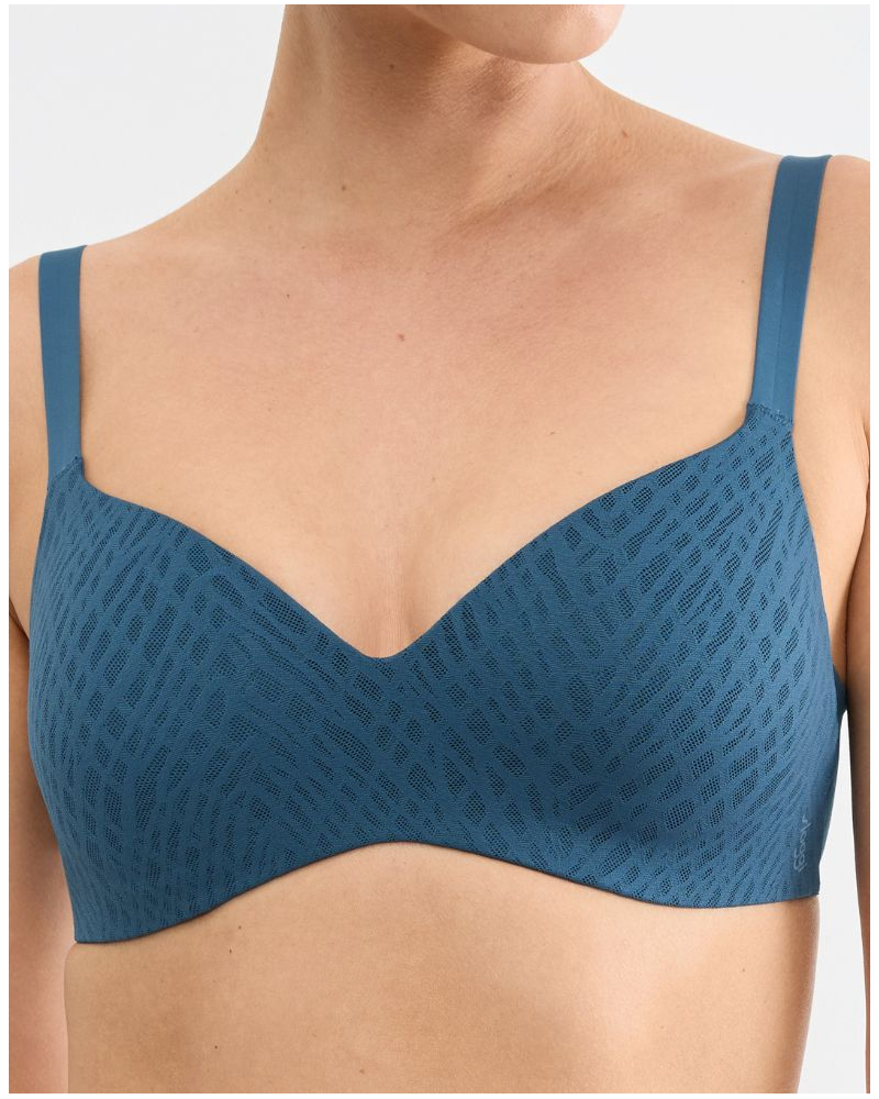 Sostén push-up sin aros Sloggi Zero Feel Bliss (Smoky Blue)