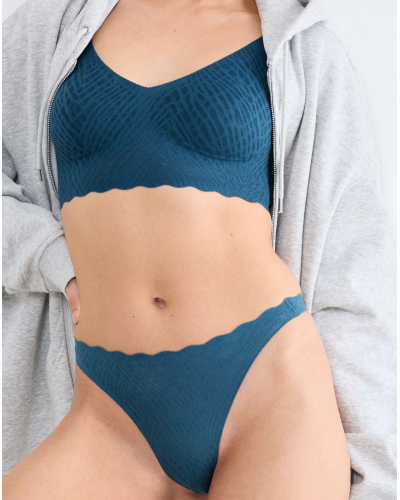 Tanga Sloggi Zero Feel Bliss (Smocky Blue)