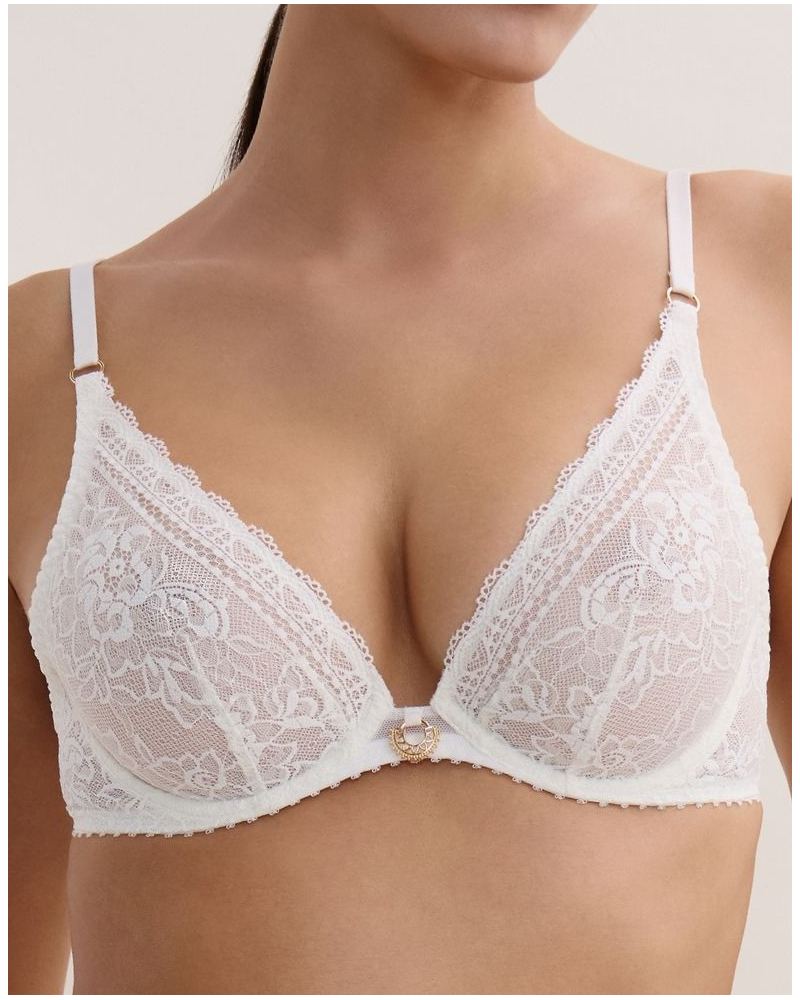 Soutien-gorge triangle armatures Aubade Ivresse Baroque (Opale)