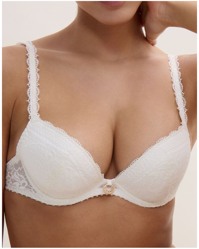 Padded Plunge Bra Aubade Ivresse Baroque (Opale)