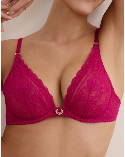 Soutien-gorge triangle armatures Aubade Ivresse Baroque (Pink Muse)