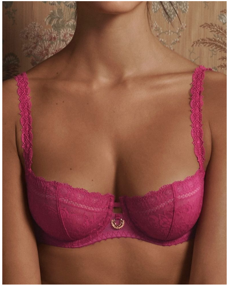 Underwired Balcony Bra Aubade Ivresse Baroque (Pink Muse)