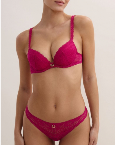 Soutien-gorge plunge coussinet Aubade Ivresse Baroque (Pink Muse)
