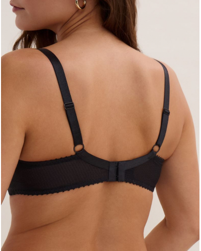 Underwired demi bra Aubade Flawless Love (Black)
