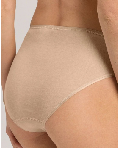 Braga midi para mujer 100% algodón Hanro Cotton Seamless (Beige)
