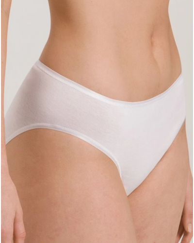 Women's midi brief 100% cotton Hanro Cotton Seamless (White)