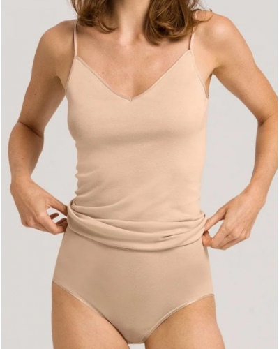 Braga maxi para mujer 100% algodón Hanro Cotton Seamless (Beige)