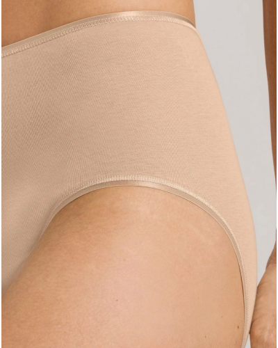 Braga maxi para mujer 100% algodón Hanro Cotton Seamless (Beige)