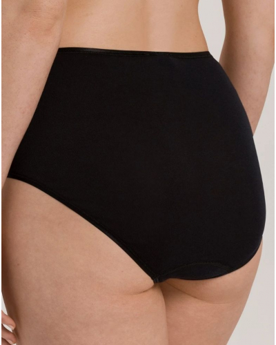 Slip maxi femme 100% coton Hanro Cotton Seamless (Noir)