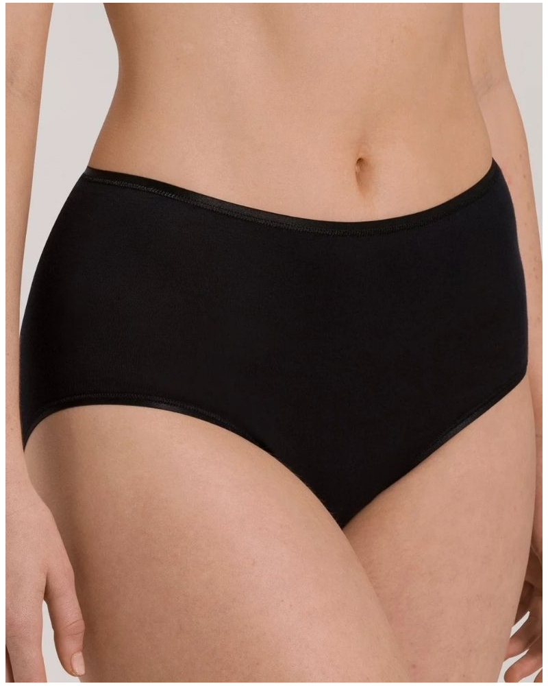 Slip maxi femme 100% coton Hanro Cotton Seamless (Noir)