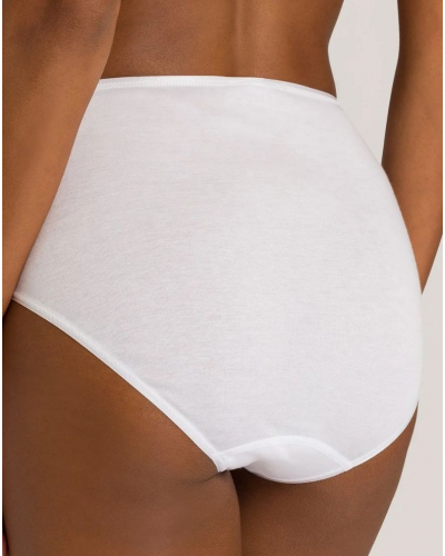 Slip maxi femme 100% coton Hanro Cotton Seamless (Blanc)