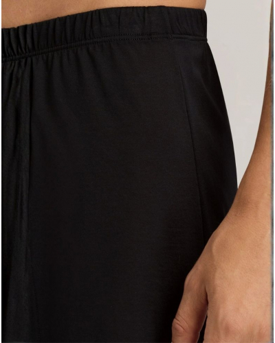 Bóxers largos hombres abotonado 100% Algodón Hanro Cotton Sporty (Negro)