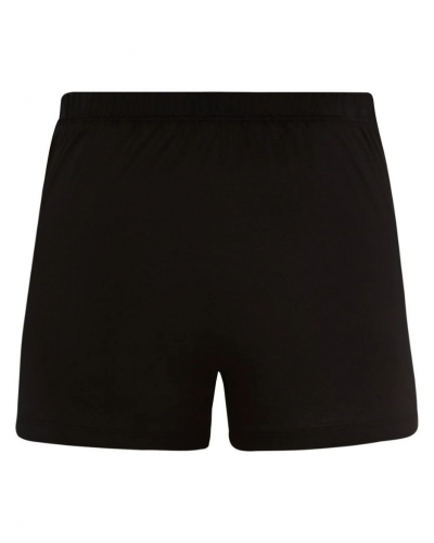 Bóxers largos hombres abotonado 100% Algodón Hanro Cotton Sporty (Negro)