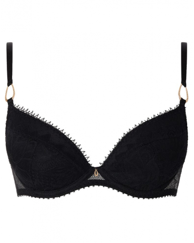Soutien-gorge plunge coque Aubade Flawless Love (Noir)