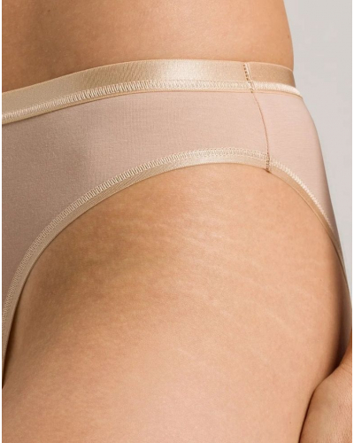 Slip femme mini coton Hanro Cotton Sensation (Beige)