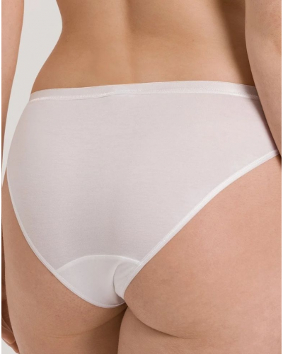 Women's mini brief Hanro Cotton Sensation (White)