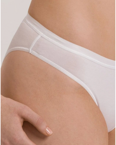 Slip mini femme Hanro Cotton Sensation (Blanc)