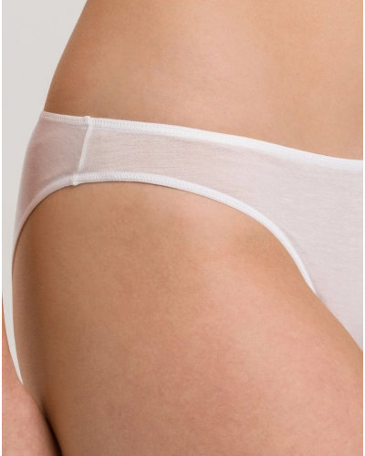 Women's mini brief 100% cotton Hanro Ultralight (White)