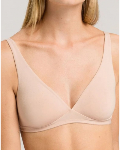Wireless bra Hanro Cotton Sensation (Beige)