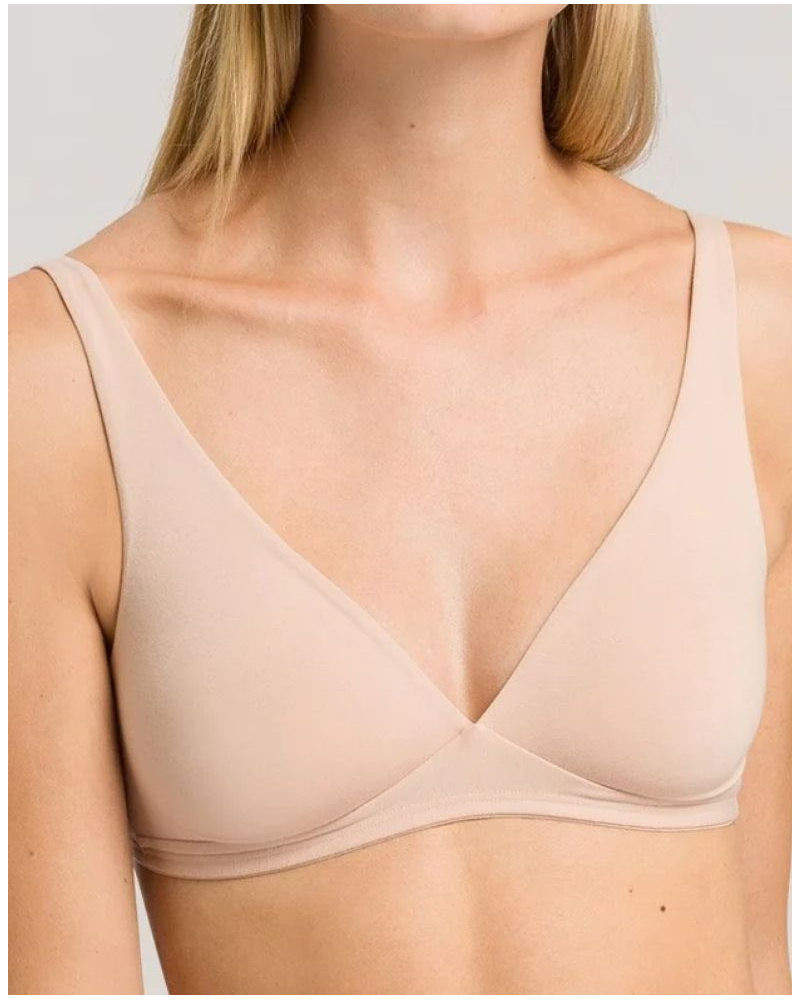 Soutien-gorge sans armature Hanro Cotton Sensation (Beige)