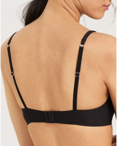 Soutien-gorge sans armature Hanro Cotton Sensation (Noir)
