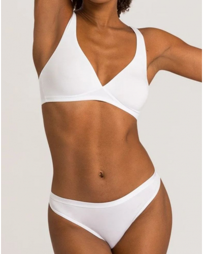 Soutien-gorge sans armature Hanro Cotton Sensation (Blanc)