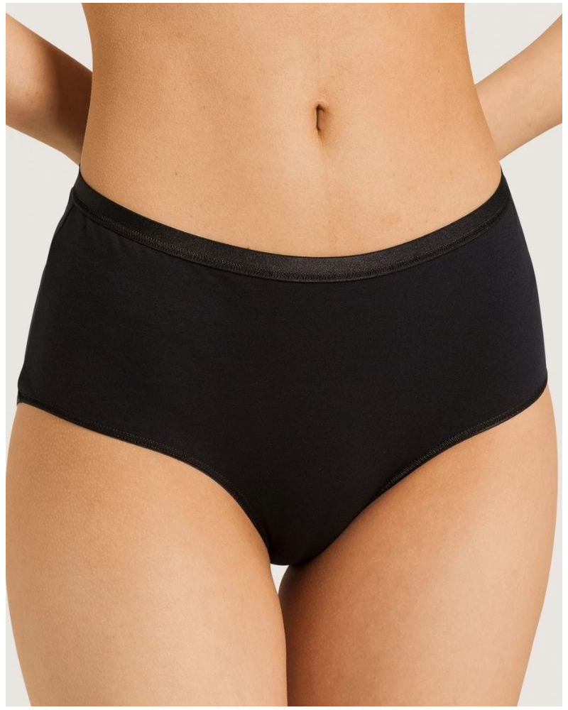 Women's maxi brief Hanro Cotton Sensation (Black)